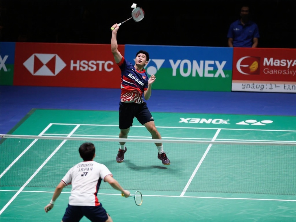 在男单项目中，马来西亚队的顶尖选手展现了